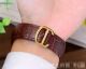 Best Copy Ballon Bleu de Cartier Watches Silver Dial Brown Leather Band (8)_th.jpg